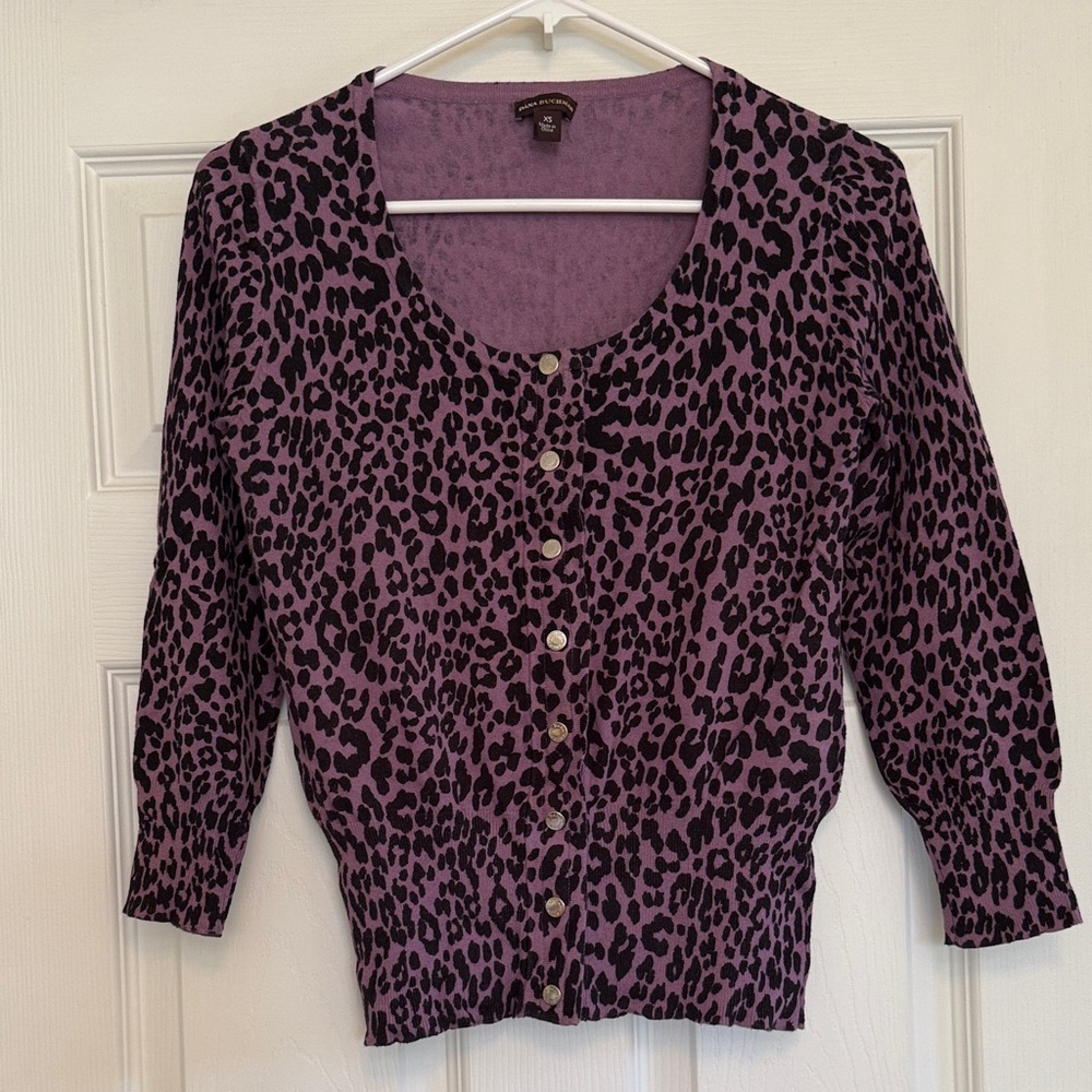 Dana Buchman Purple Knit Top